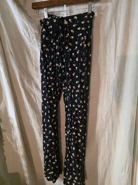 Boho Floral Wide Leg Pants